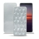Housse cuir Sony Xperia 5 II - Platinium - Couture