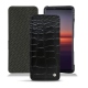 Housse cuir Sony Xperia 5 II - Crocodile nero