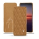 Sony Xperia 5 II leather case - Castan esparciate - Couture