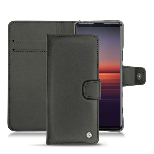 Sony Xperia 5 II leather case - Noir ( Nappa - Black ) 