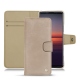Custodia in pelle Sony Xperia 5 II - Taupe vintage ( Pantone 7530C ) 