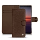 Sony Xperia 5 II leather case - Châtaigne ( Pantone 476C ) 