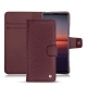 Funda de piel Sony Xperia 5 II - Lie de vin ( Pantone 5115C ) 