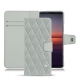 Capa em pele Sony Xperia 5 II - Gris - Couture ( Nappa - Pantone W428C ) 