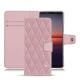 硬质真皮保护套 Sony Xperia 5 II - Rose - Couture ( Nappa - Pantone 2365C ) 