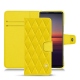 Custodia in pelle Sony Xperia 5 II - Jaune fluo - Couture