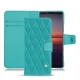 Funda de piel Sony Xperia 5 II - Bleu fluo - Couture