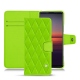 Lederschutzhülle Sony Xperia 5 II - Vert fluo - Couture