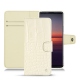 Housse cuir Sony Xperia 5 II - Crocodile milk