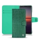 Custodia in pelle Sony Xperia 5 II - Crocodile pino