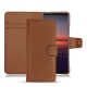 Lederschutzhülle Sony Xperia 5 II - Marron PU
