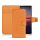 硬质真皮保护套 Sony Xperia 5 II - Orange PU