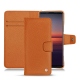 Custodia in pelle Sony Xperia 5 II - Orange vibrant