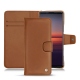 Capa em pele Sony Xperia 5 II - Marron Veggie