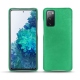 Samsung Galaxy S20 FE leather cover - Menthe vintage ( Pantone 562C ) 