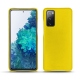 Samsung Galaxy S20 FE leather cover - Jaune fluo