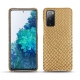 Samsung Galaxy S20 FE leather cover - Serpent sabbia