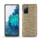 Capa em pele Samsung Galaxy S20 FE - Autruche desert