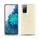 Samsung Galaxy S20 FE leather cover - Crocodile milk