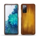 Samsung Galaxy S20 FE leather cover - Doré Patine