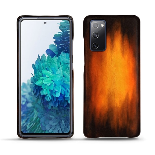 Coque arrière en cuir pour Samsung Galaxy S20 FEFauve Patine