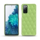 Custodia in pelle Samsung Galaxy S20 FE - Vert olive - Couture ( Nappa - Pantone 578U ) 