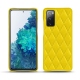 Lederschutzhülle Samsung Galaxy S20 FE - Jaune fluo - Couture