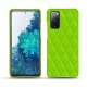 Samsung Galaxy S20 FE leather cover - Vert fluo - Couture