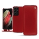 硬质真皮保护套 Samsung Galaxy S21 Ultra - Rouge ( Nappa - Pantone 199C ) 