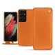 Lederschutzhülle Samsung Galaxy S21 Ultra - Orange ( Nappa - Pantone 1495U ) 