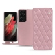 Samsung Galaxy S21 Ultra leather case - Rose - Couture ( Nappa - Pantone 2365C ) 
