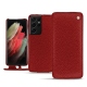 Housse cuir Samsung Galaxy S21 Ultra - Tomate ( Pantone 187C ) 
