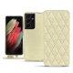 Funda de piel Samsung Galaxy S21 Ultra - Ivoire - Couture ( Sleek P C12 - White ) 