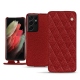 Custodia in pelle Samsung Galaxy S21 Ultra - Tomate - Couture ( Pantone 187C ) 