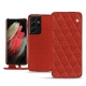 Capa em pele Samsung Galaxy S21 Ultra - Papaye - Couture ( Pantone 180C ) 