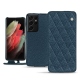 Housse cuir Samsung Galaxy S21 Ultra - Indigo - Couture ( Pantone 303U ) 