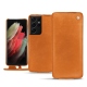 Custodia in pelle Samsung Galaxy S21 Ultra - Mandarine vintage ( Pantone 165C ) 