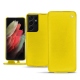Lederschutzhülle Samsung Galaxy S21 Ultra - Jaune fluo