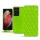 Housse cuir Samsung Galaxy S21 Ultra - Vert fluo - Couture