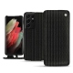 Funda de piel Samsung Galaxy S21 Ultra - Abaca nero