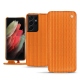 Housse cuir Samsung Galaxy S21 Ultra - Abaca arancio