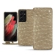 Housse cuir Samsung Galaxy S21 Ultra - Autruche desert