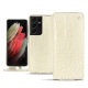 Capa em pele Samsung Galaxy S21 Ultra - Crocodile milk