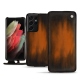 Funda de piel Samsung Galaxy S21 Ultra - Marron Patine