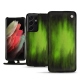 Lederschutzhülle Samsung Galaxy S21 Ultra - Vert Patine