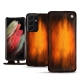 Samsung Galaxy S21 Ultra leather case - Fauve Patine
