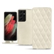 Housse cuir Samsung Galaxy S21 Ultra - Blanc escumo - Couture