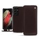 Lederschutzhülle Samsung Galaxy S21 Ultra - Marron envoûtant