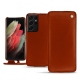 Housse cuir Samsung Galaxy S21 Ultra - Orange Veggie