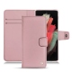 Housse cuir Samsung Galaxy S21 Ultra - Rose ( Nappa - Pantone 2365C ) 